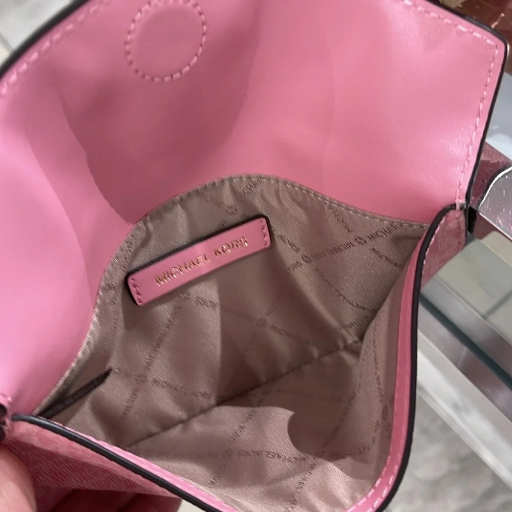 MICHAEL KORS Maisie Medium Pebbled Leather 2-in-1 Backpack Carnation NWT